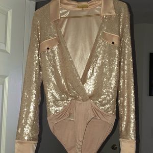 Jluxlabel Sequin Bodysuit